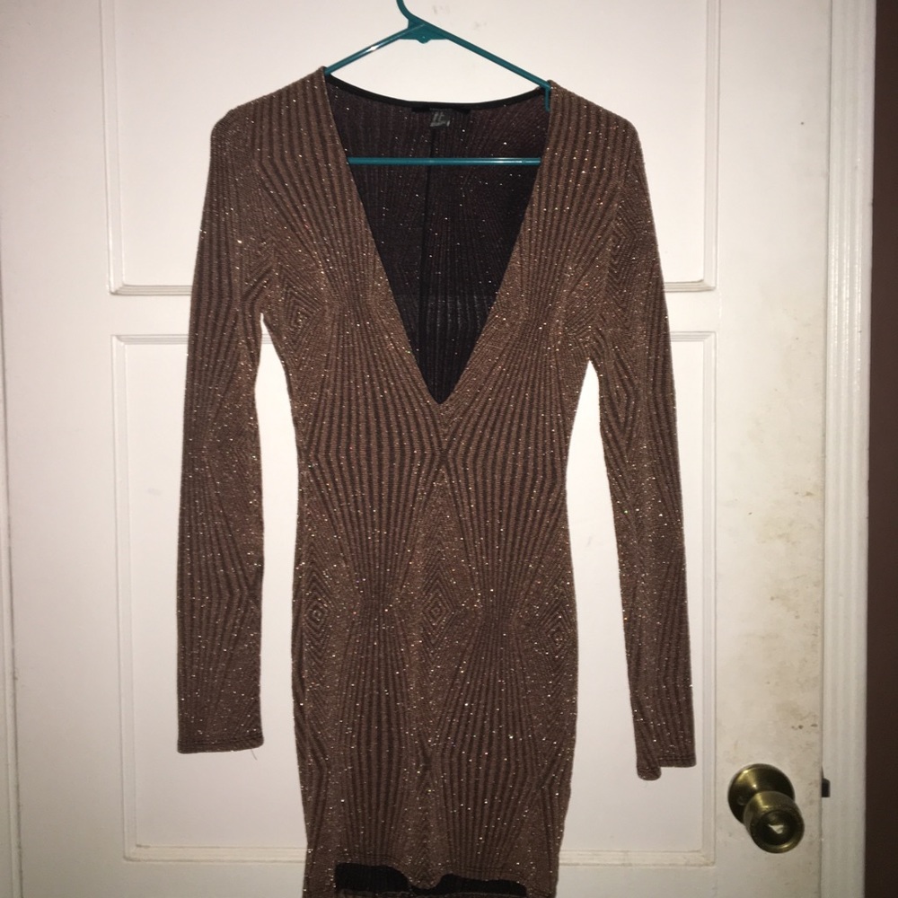 Mauve glittery dress